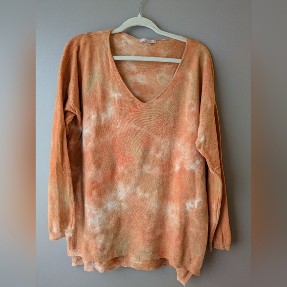 Tempo Paris V neck Silk Blend Sweater M/L - Picture 2 of 12